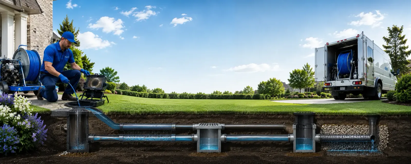 Outdoor drain cleaning information for Barboursville, VA